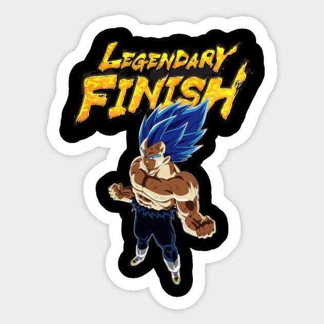 Legendary Finish Vegita Super Saiyan Blue Evolved Sticker by Arend Studios